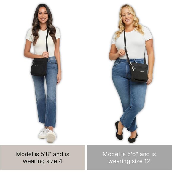 Lightweight Water-Resistant Pocket Crossbody Bag for Women – RFID Protection - Picture 6 of 8